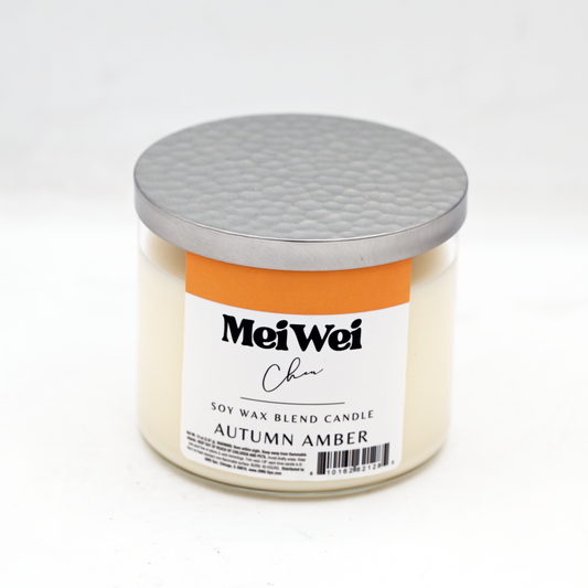Autumn Amber 3-Wick 14 oz Soy Wax Candle